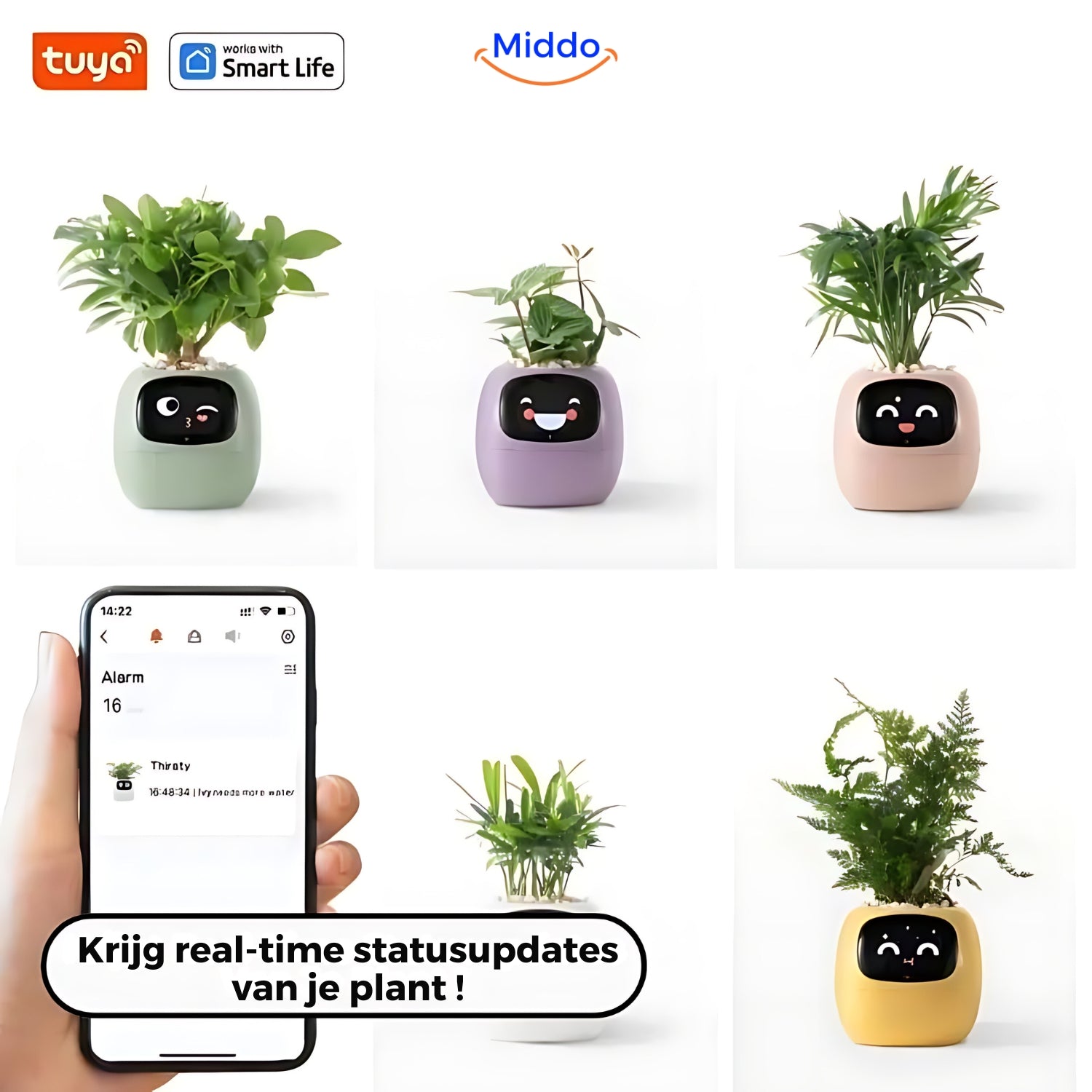 Happy Ivy™ - SMART Bloempot voor Automatische Plantenverzorging