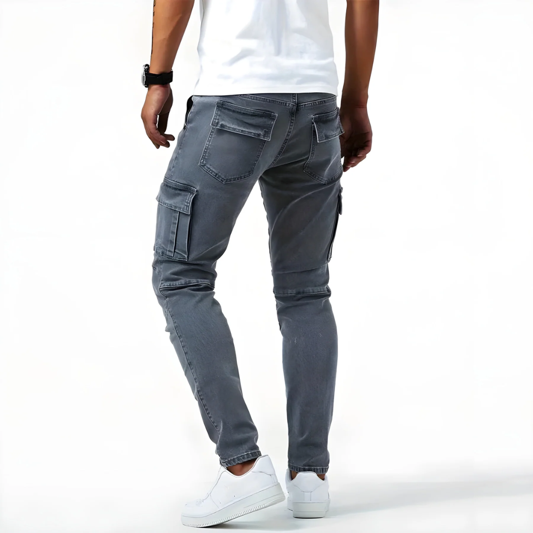 Alpha | Denim Cargo Pants - 50% OFF !