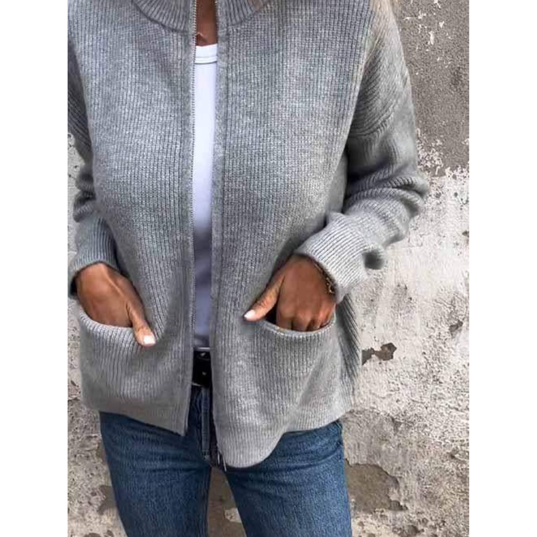 Maria™ | Cosy Zip Cardigan