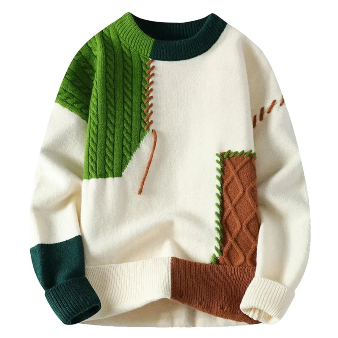 Cozy Patch | Stylish Patchwork Sweater - 50% OFF!