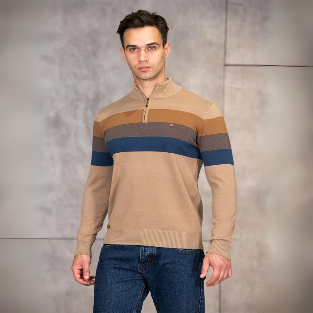 Logan | Retro Knit Pullover - 45% OFF