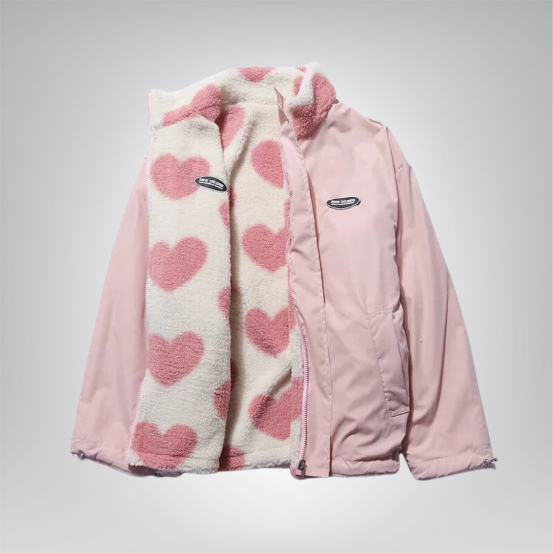 Amara | Double-Sided Heart Jacket - 55% OFF