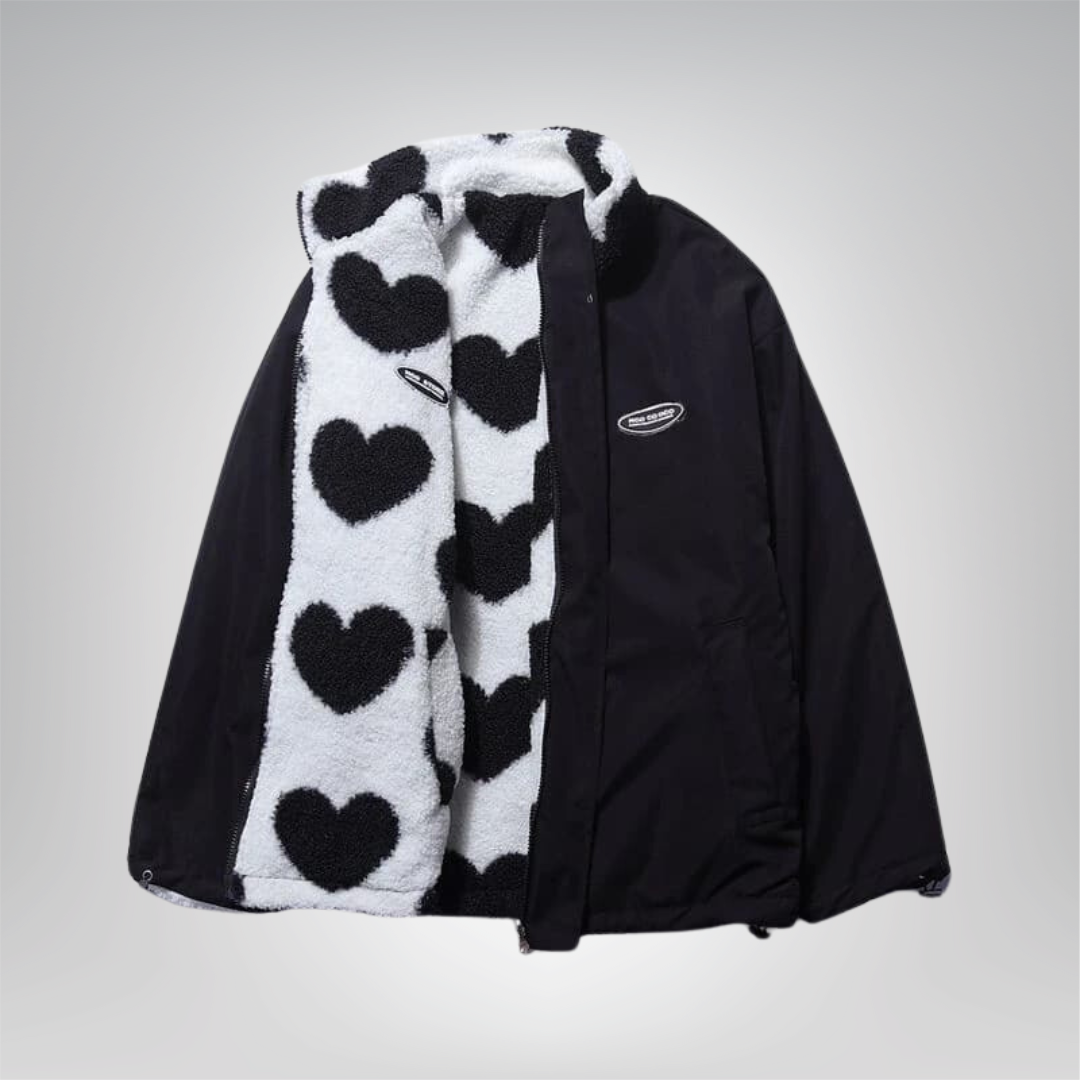 Amara | Double-Sided Heart Jacket - 55% OFF