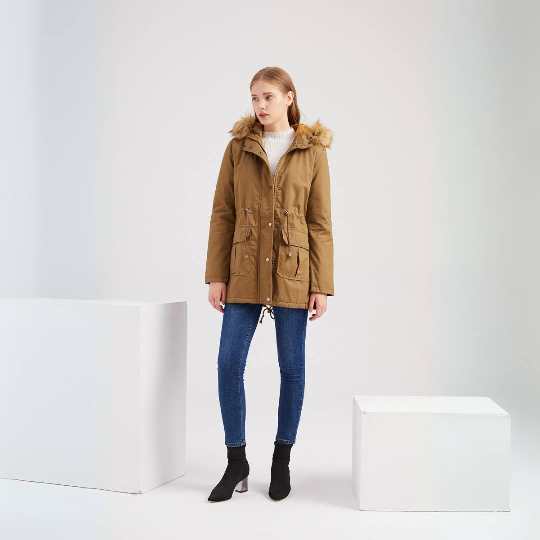 Elena | Lange Winterparka für Damen