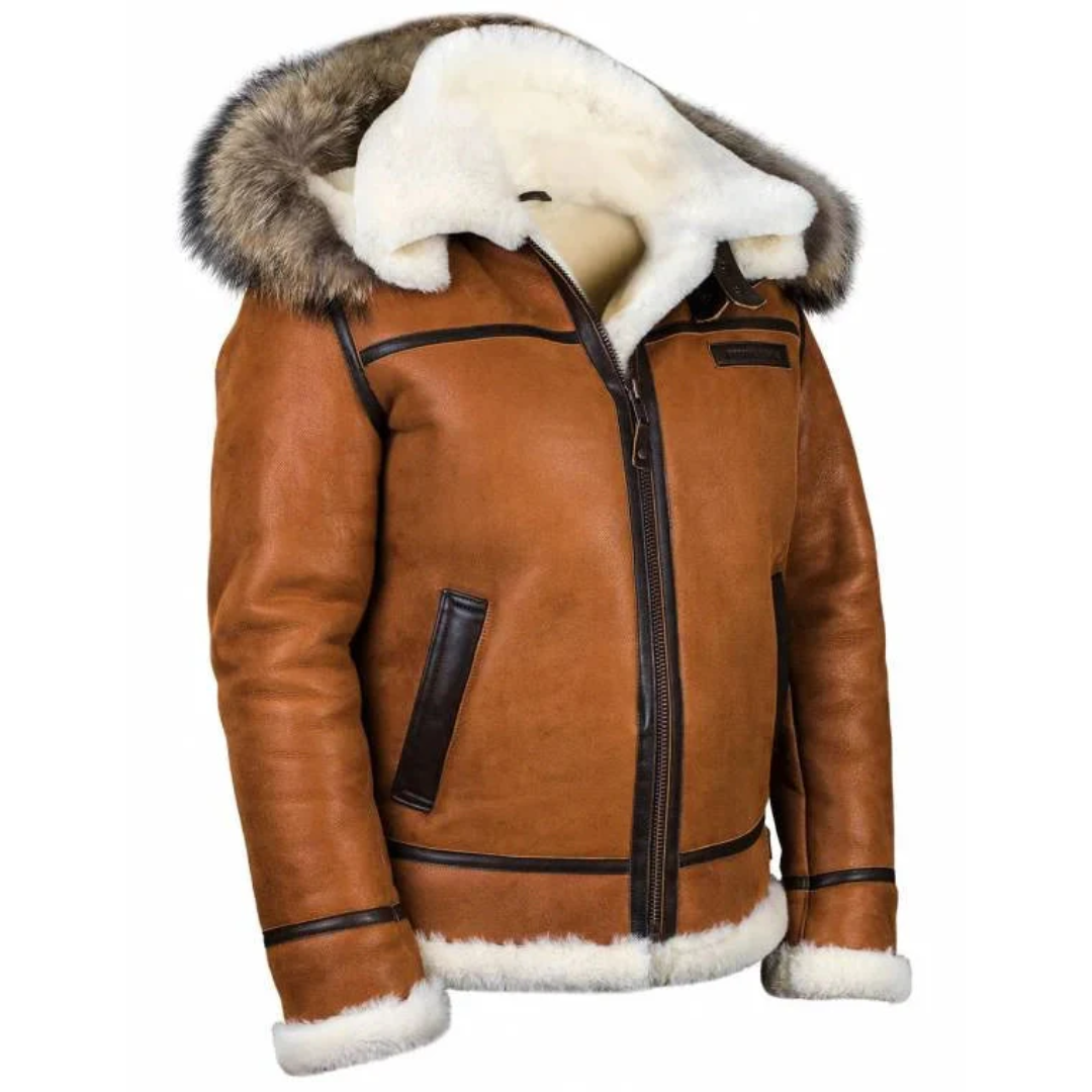 Bryan™ | Warmer Leder-Wintermantel - 70% RABATT