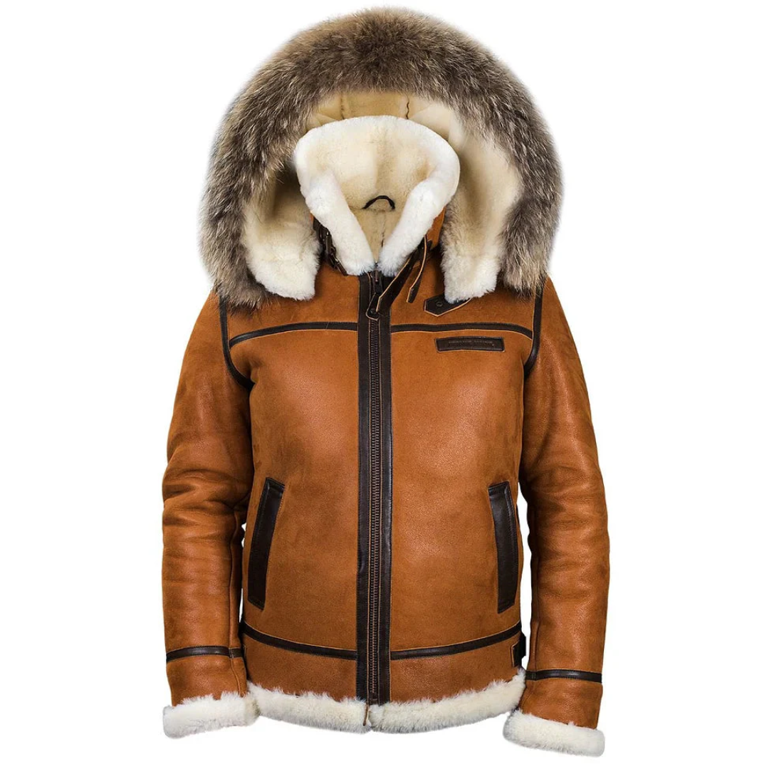 Bryan™ | Warmer Leder-Wintermantel - 70% RABATT