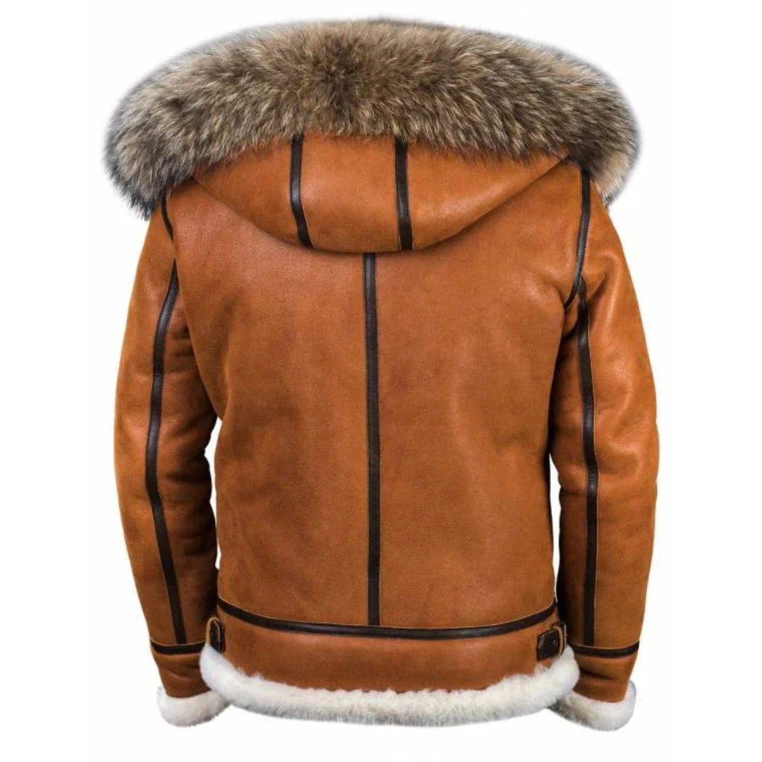 Bryan™ | Warmer Leder-Wintermantel - 70% RABATT