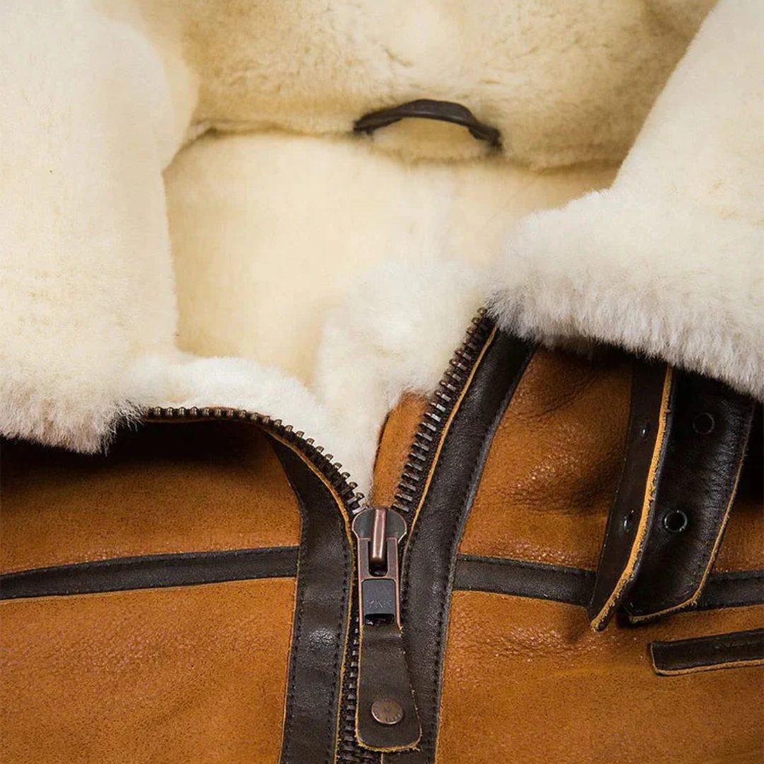 Bryan™ | Warmer Leder-Wintermantel - 70% RABATT