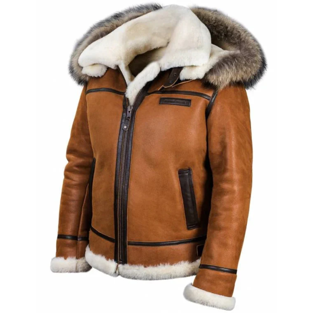 Bryan™ | Warmer Leder-Wintermantel - 70% RABATT