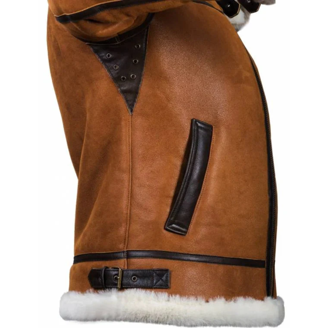 Bryan™ | Warmer Leder-Wintermantel - 70% RABATT