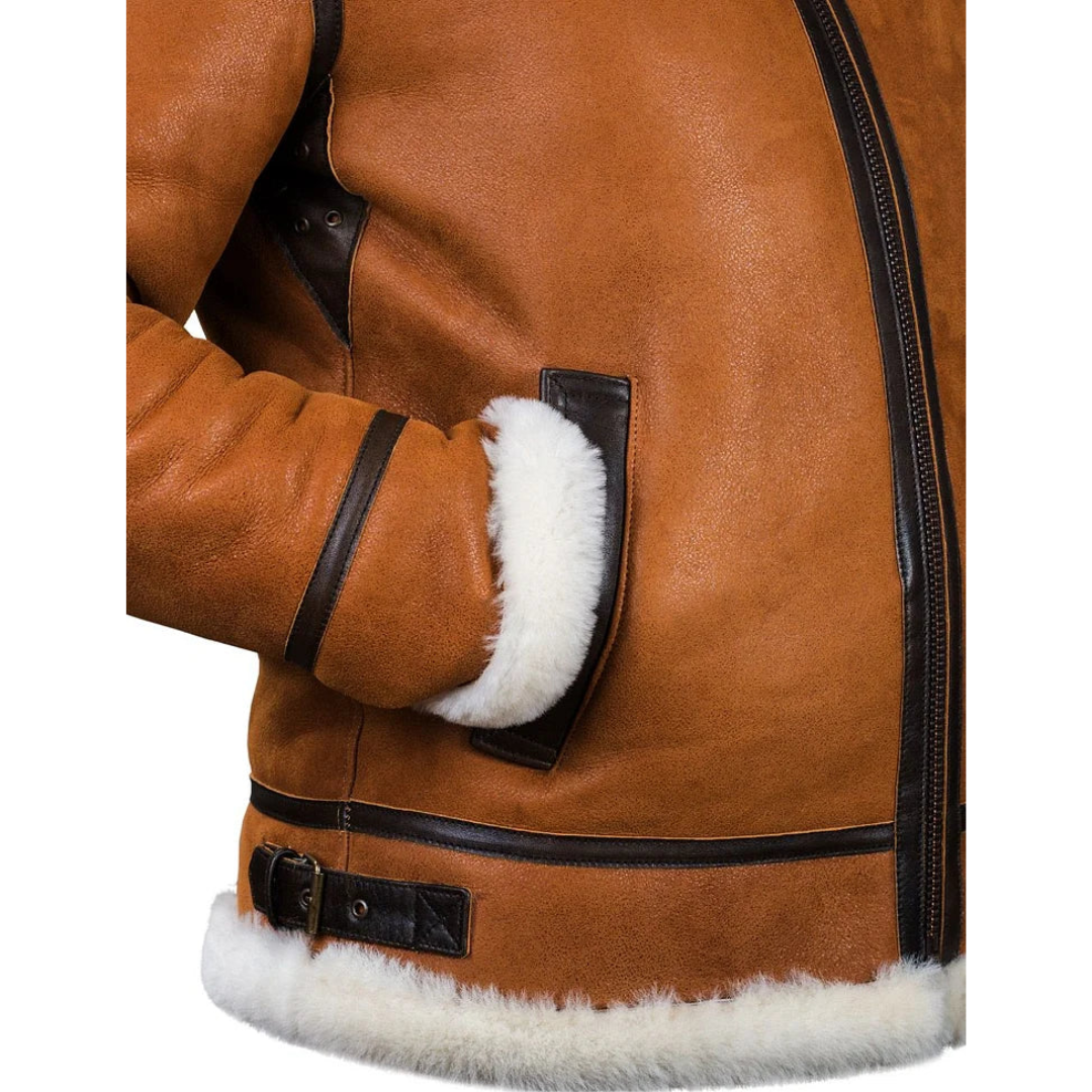 Bryan™ | Warmer Leder-Wintermantel - 70% RABATT