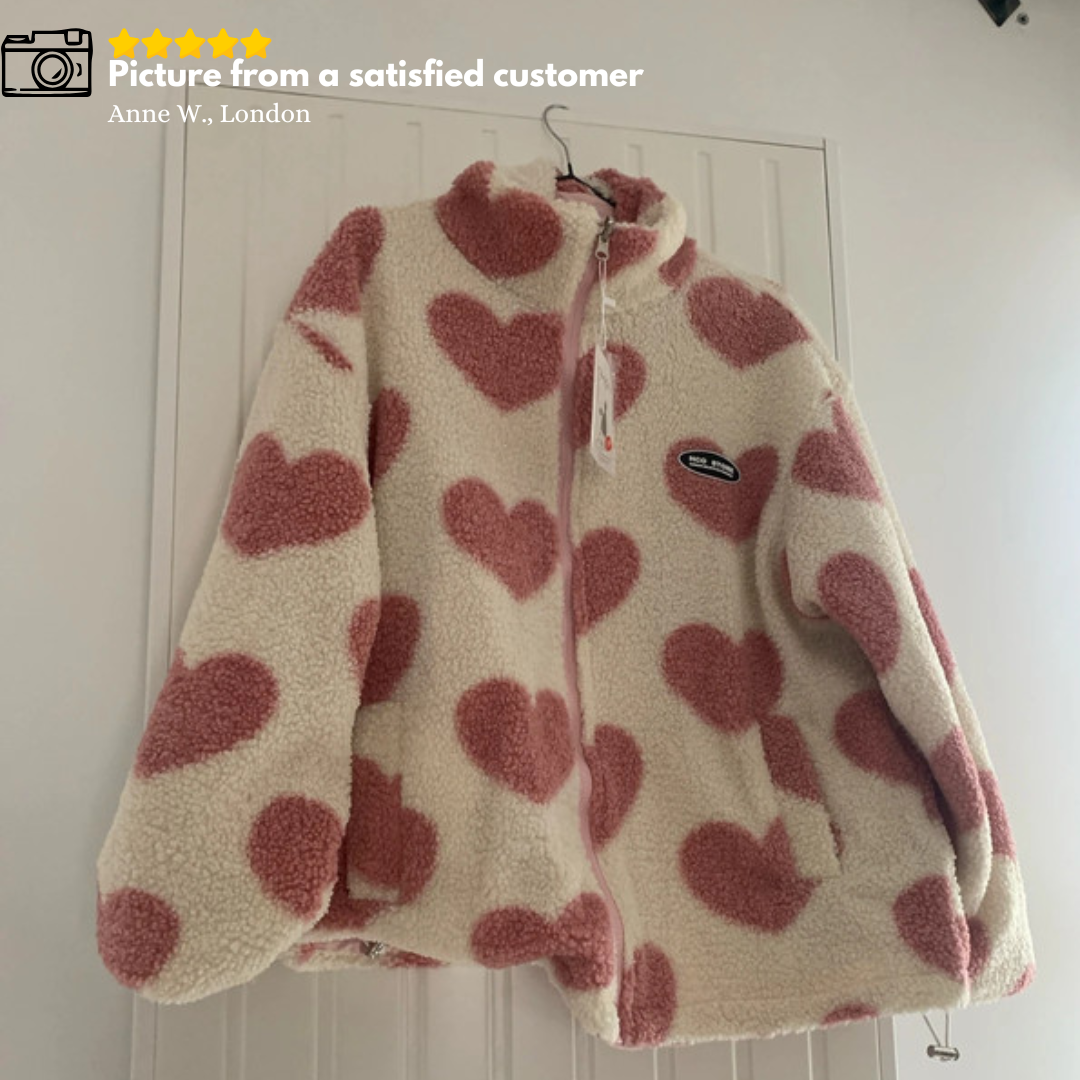 Amara | Double-Sided Heart Jacket - 55% OFF