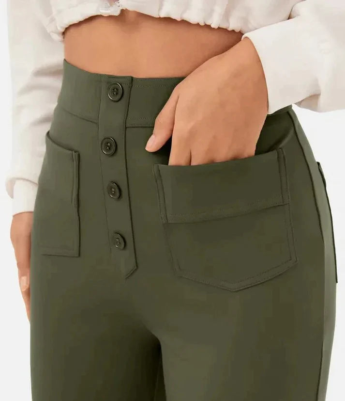 Women's Casual High Waist Stretch Pants